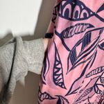 Fresh Produce  Tank Dress Women M Pink Blue Plant Print Coastal Beach Made in USA Photo 6