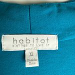 Habitat  V-Neck Midi Dress Stretch Jersey Teal Blue Size XL Casual Travel Photo 2