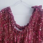 Free People  Fuchsia Combo Babydoll Mini Abstract Dress Photo 3