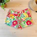 Lilly Pulitzer  Women's Shorts Size 6 Floral Print 100% Cotton Summer Resort Photo 3