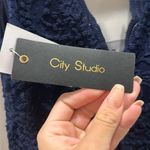 City Studios Navy Blue, Sparkly, Lace, Formal dress Photo 2