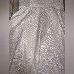 Windsor Large  Strapless Plunge Neck Ivory Rosette Embossed Dress. NWT Photo 1