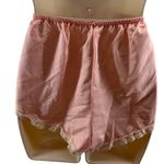 Vintage 80s Avon Lingerie Bottoms Peach Second Skin Satin Lace Trim Womens Large Pink Photo 6