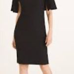 Chico's NWT  Size 3 (XL) Black Cape Sleeve Short Shift Dress Knee Length $109 Photo 0