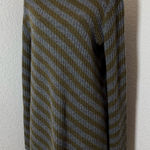 Theory ‎ Diagonal Stripe Mock Neck Knit Sweater Tunic Size Large Wool Blend Photo 0