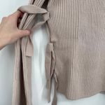 McGuire Denim Mcguire Monsieur Tie Side Merino Wool Bell Sleeve Turtleneck Sweater Cream NWT Photo 4