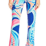 Lilly Pulitzer Georgia May Palazzo Pants Size XS Multi Ocean Jewels Print Photo 0