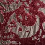 Vera Wang Simply Vera Velvet Burnout Top Womens‎ Sz Large Whimsigoth Dark Gothic Red Black Photo 3