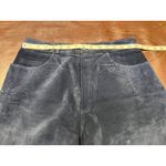 Vintage Bushwacker Genuine Suede Leather Womens 12 Pants Blue Highwaisted USA Photo 14