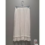 ZARA  Cream Off White Knit Shirt Midi Skirt Ruffle Matching Set Size Small Photo 7