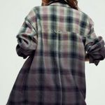 Free People NEW Anneli Plaid Shirt Jacket M Photo 0