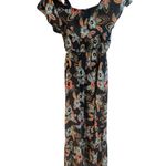 Loft Floral Off-Shoulder Maxi Dress Babydoll Butterfly Y2K Milkmaid Romantic XS Photo 2