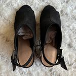 Loft Black Suede Sandal Heel Photo 1