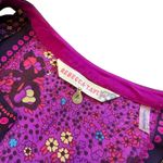 Rebecca Taylor 100% Silk Floral Print Dress Purple Fit N Flare Size 4 Women's Photo 10
