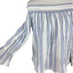 Love Shack Fancy Daisy Off the Shoulder Crop Top
Blouse Size XS Pom Pom Hem Photo 9