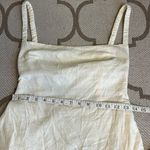 Isalis  Cotton square neck Cream Strappy back side pockets Mini Dress Photo 12