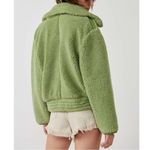 Free People Large Fur Joplin Cozy Jacket Sweet Pistachio Chunky Teddy Oversized Photo 2
