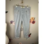 Daughters of the Liberation from Anthropologie Gray Blue Moto Jeans Photo 3