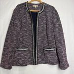 Talbots Red and Blue Tweed Blazer Photo 1