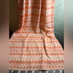 Takara  Vibrant Orange Geometric Maxi Dress Photo 5