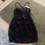 Wild Fable Women's Sleeveless Corset Satin Bodycon Dress - Black Photo 3