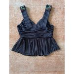 Donna Morgan  Boho Women Beaded Brown Tank Top  Size 2 Photo 2