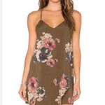 Free People Cascades Dress Mushroom Combo Floral Mini Size M Photo 0