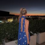 ZARA  Blue Polka Dot Halter Dress scarf open back maxi long evening party wedding Photo 4