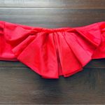 Xhilaration Target Women's Ruffle Pleat Bandeau Bikini Swim Top - Hot Pink | M Photo 1