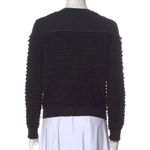 Oscar de la Renta black ruffle cardigan Photo 2