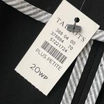 Talbots  Single Button Blazer Plus Size 20W Petite 20WP Black NEW Career Work Photo 6