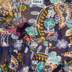 Liz Claiborne Paisley Block Print Floral Tunic Rop Colorful 3/4 Sleeve V-neck Photo 8