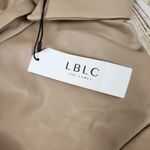 LBLC Max Button Up Shirt Long Sleeve in Taupe Tan Size Small NWT Faux Leather Photo 10