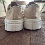 Mad love  Fran Platform Tan Canvas Lace Up Sneakers Photo 4