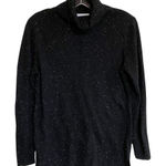 Calvin Klein  Black White Flecked Cowl Neck Tunic Sweater‎ size M Photo 0
