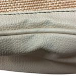 Franco Sarto  Beige Textured Hobo Shoulder Bag w/‎ Front Zip Pocket Metal Logo Photo 7