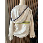 Nike   vintage 1/4 zip hooded windbreaker style jacket m white striped Y2K Photo 3