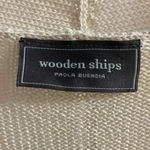 Wooden Ships  sweater cardigan beige one button lightweight Medium Photo 5
