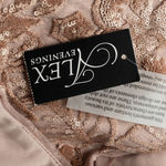 Alex Evenings  Long Embroidered Lace Cap Sleeve Gown Photo 8