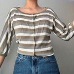 vintage striped button up cardigan Multi Photo 0