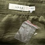 Lush Clothing LUSH Lights Out Satin Tie Front Cropped Top in Shadow Size Small NWOT Photo 5