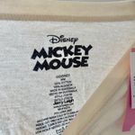 Disney  Mickey Mouse Graphic T Shirt Cream Oversized Size M Photo 1