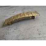 VTG Sarah Coventry Golden Tone Flora Etched Mesh Link Hair Clip Made In France Gold Photo 1