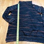 Renuar Cowl Neck Black Striped Speckled Sweater Womens Size L Long Sleeve Size L Photo 2