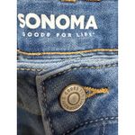 Sonoma  Skinny Distressed Knee Jeans Denim Size 14 Minimal Stretch Fit Med Wash Photo 5