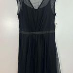 Maggy London NWT Black Mesh Illusion Sleeveless Dress Size 14 Photo 0