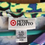 Peter Pilotto Floral Dress Very Stretchy Comfy Purple Lavender Blue White Large Photo 7