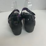 Teva  Sandals Cabrillo Wedge Leather Ankle Strap Comfort Travel Black Grey Purple Photo 3