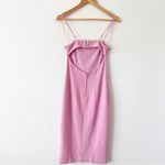 Finders Keepers  Square Neckline Midi Dress in Pink Photo 5
