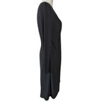Evan Picone NWOT  Black Faux Wrap Sheath Dress size 4 Photo 5